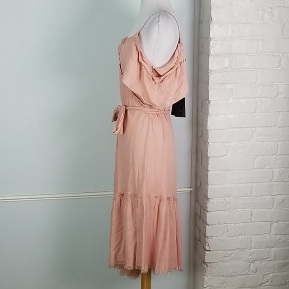 PAIGE Aylin Sleeveless Asymmetrical Ruffle Dress S - Picture 7 of 15